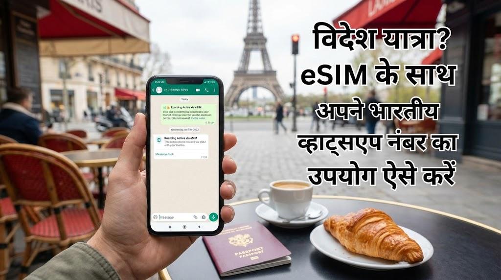 विदेश यात्रा? eSIM के साथ अपने भारतीय व्हाट्सएप नंबर का उपयोग ऐसे करें