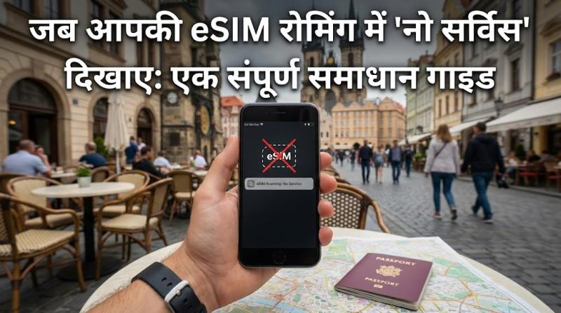 जब आपकी eSIM रोमिंग में 'नो सर्विस' दिखाए: एक संपूर्ण समाधान गाइड