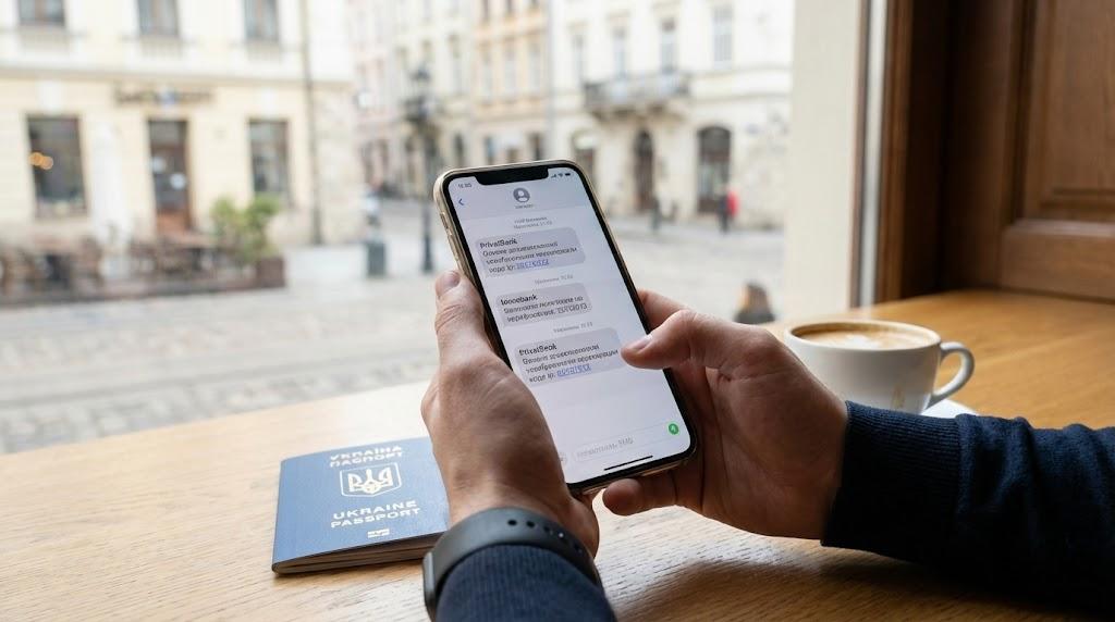 Як отримувати СМС від ПриватБанку та Monobank за кордоном: повний гід