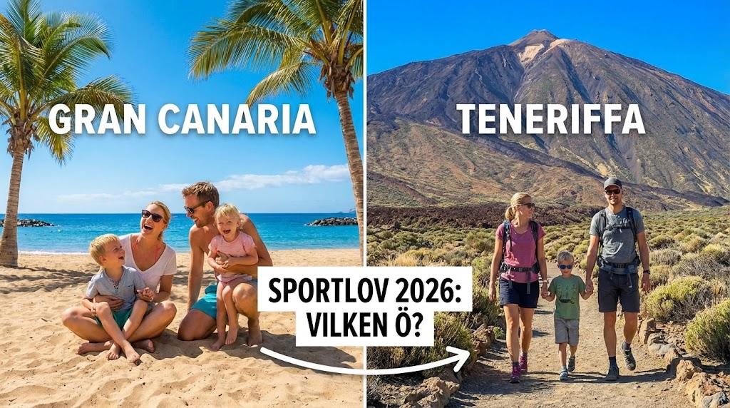 Sportlov 2026: Gran Canaria eller Teneriffa? Vilken Ö Passar Familjen Bäst?