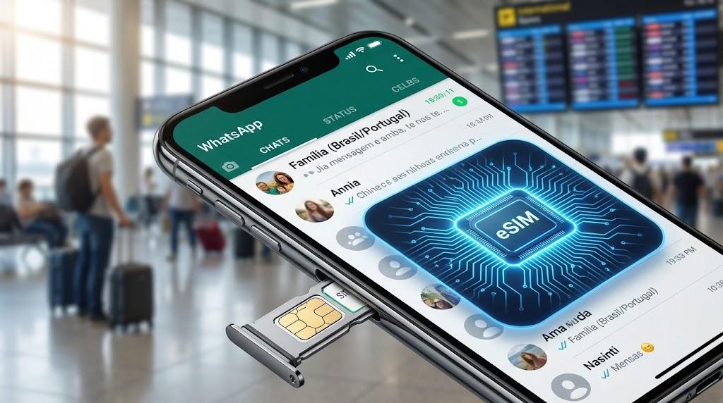 Como Usar Seu WhatsApp no Exterior com o Mesmo Número (Sem Surpresas na Fatura)