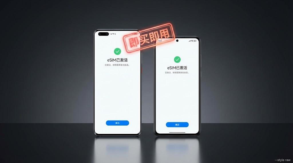 华为手机eSIM出国上网终极指南：告别漫游，即买即用