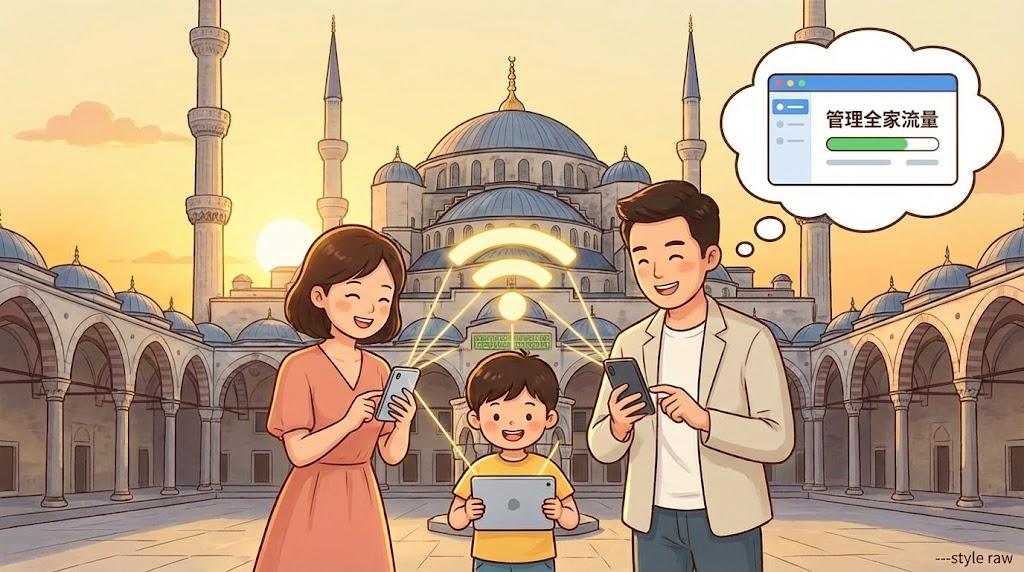 家庭旅游上网终极指南：一个eSIM套餐，全家畅享网络