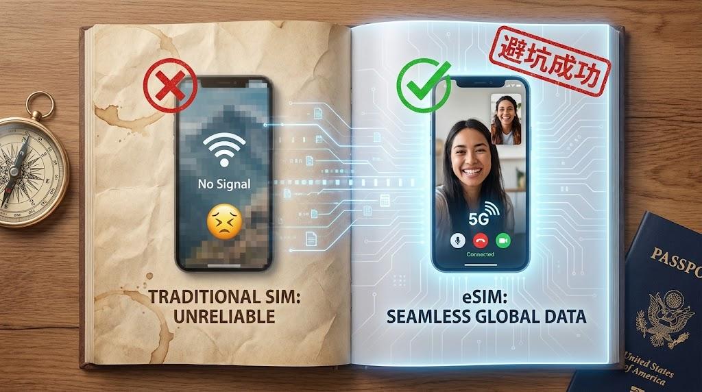 热门旅游地eSIM避坑指南：告别信号焦虑和流量陷阱