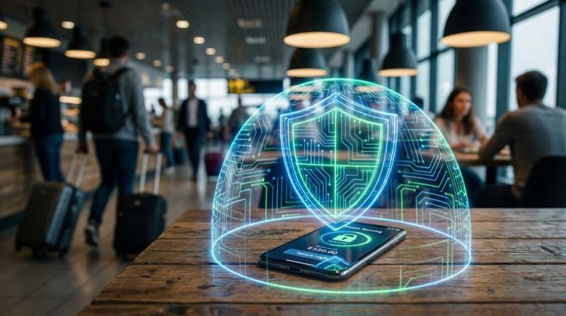 Bezpečné bankovnictví na cestách: Proč je eSIM pro George a MojeBanka bezpečnější než hotelová Wi-Fi