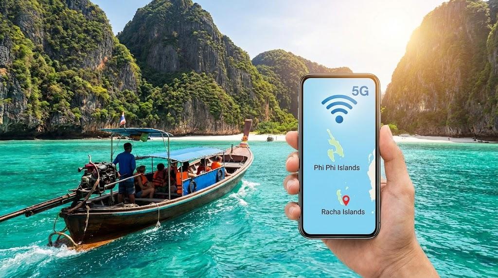 普吉岛跳岛游上网全攻略：实测泰国eSIM在皮皮岛和皇帝岛的信号