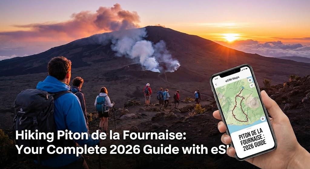 Hiking Piton de la Fournaise: Your Complete 2026 Guide with eSIM Maps
