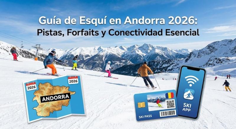 Guía de Esquí en Andorra 2026: Pistas, Forfaits y Conectividad Esencial