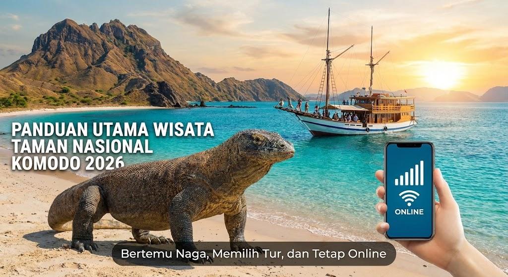Panduan Utama Wisata Taman Nasional Komodo 2026: Bertemu Naga, Memilih Tur, dan Tetap Online