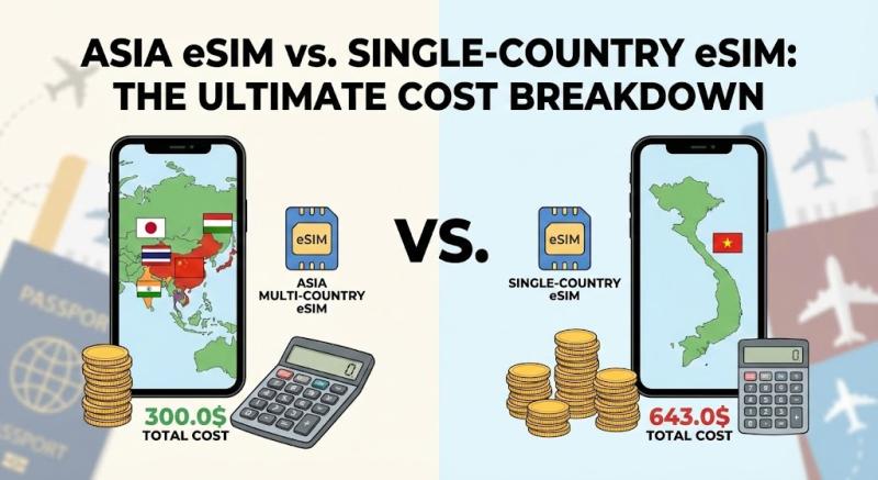 Asia eSIM vs. Single-Country eSIM: The Ultimate Cost Breakdown