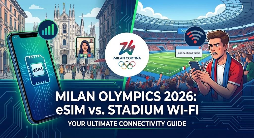 Milan Olympics 2026: eSIM vs. Stadium Wi-Fi—Your Ultimate Connectivity Guide