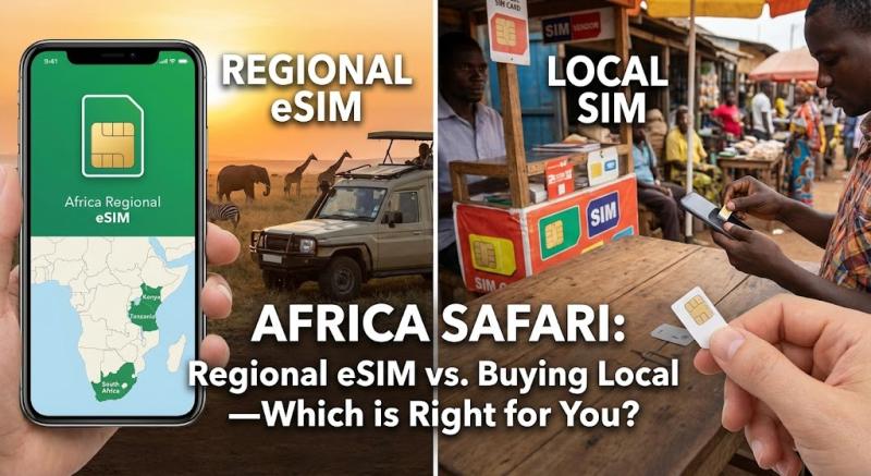 Africa Safari: Regional eSIM vs. Buying Local SIMs—Which is Right for You?
