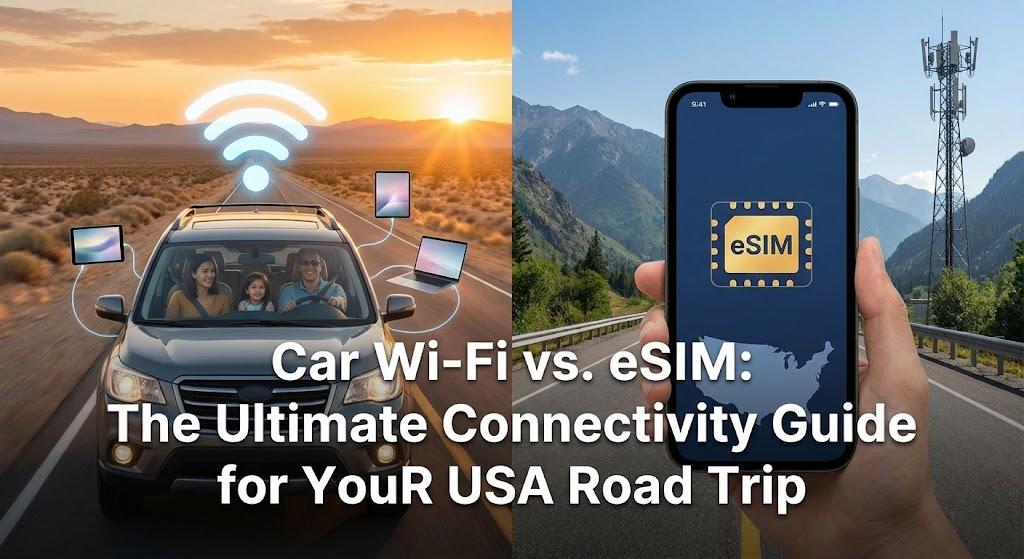 Car Wi-Fi vs. eSIM: The Ultimate Connectivity Guide for Your USA Road Trip