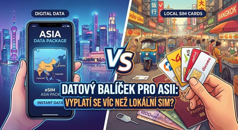 Datový balíček pro Asii: Vyplatí se víc než lokální SIM?