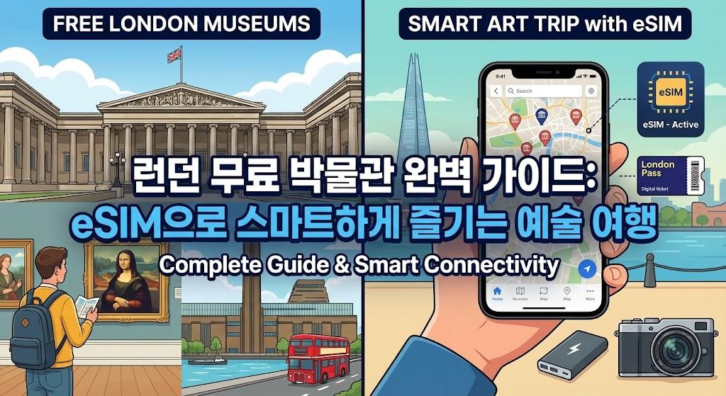 런던 무료 박물관 완벽 가이드: eSIM으로 스마트하게 즐기는 예술 여행