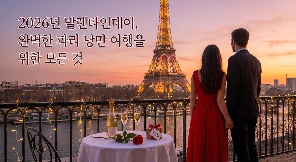 2026년 발렌타인데이, 완벽한 파리 낭만 여행을 위한 모든 것