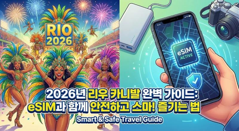 2026년 리우 카니발 완벽 가이드: eSIM과 함께 안전하고 스마트하게 즐기는 법