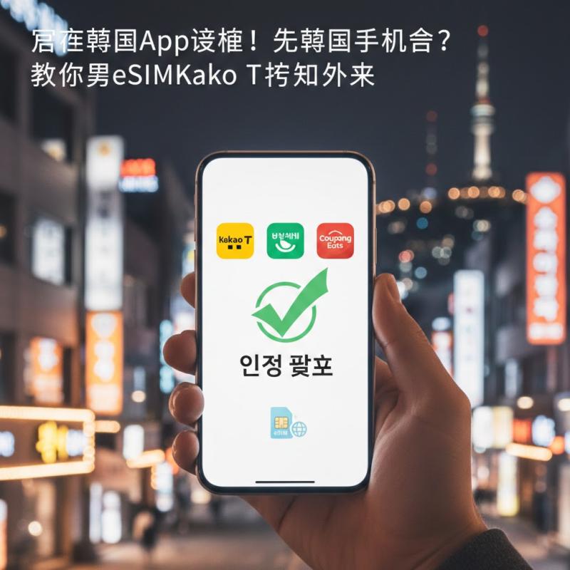 搞定韩国App验证！无韩国手机号？教你用eSIM畅玩Kakao T和外卖