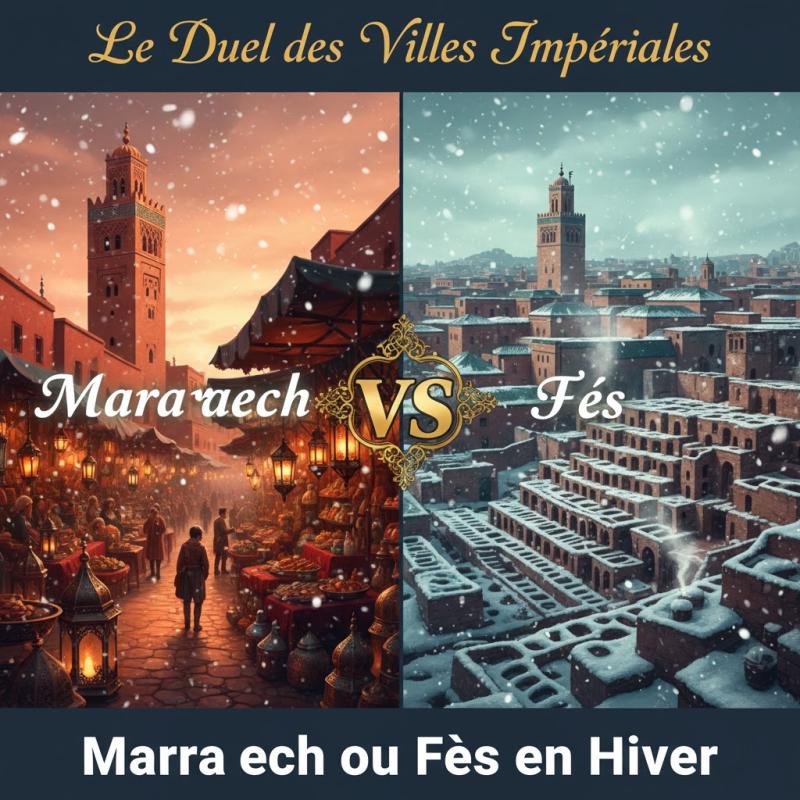 Marrakech ou Fès en Hiver : Le Duel des Villes Impériales