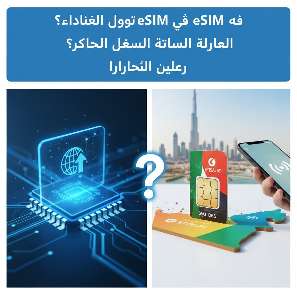 eSIM أم شريحة محلية في الإمارات؟ الدليل الشامل لاختيار الأنسب لرحلتك