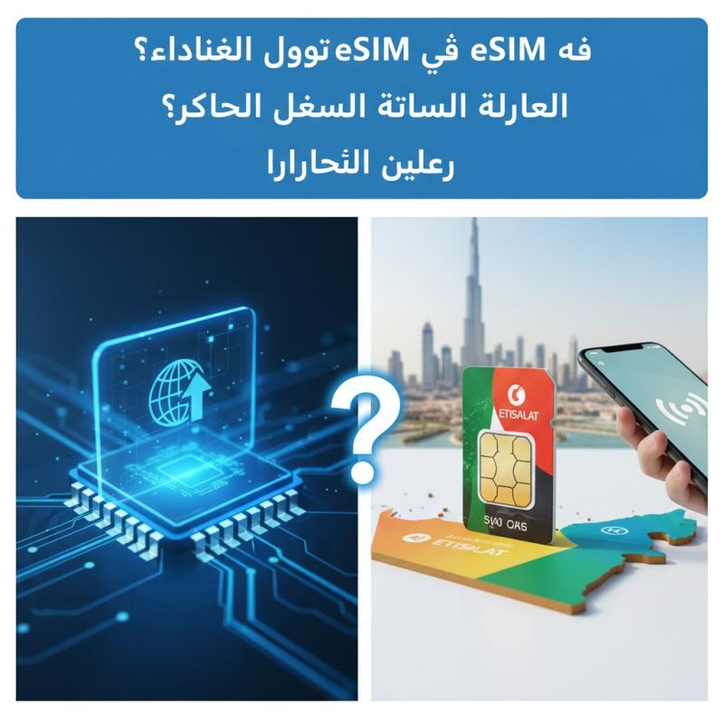 eSIM أم شريحة محلية في الإمارات؟ الدليل الشامل لاختيار الأنسب لرحلتك