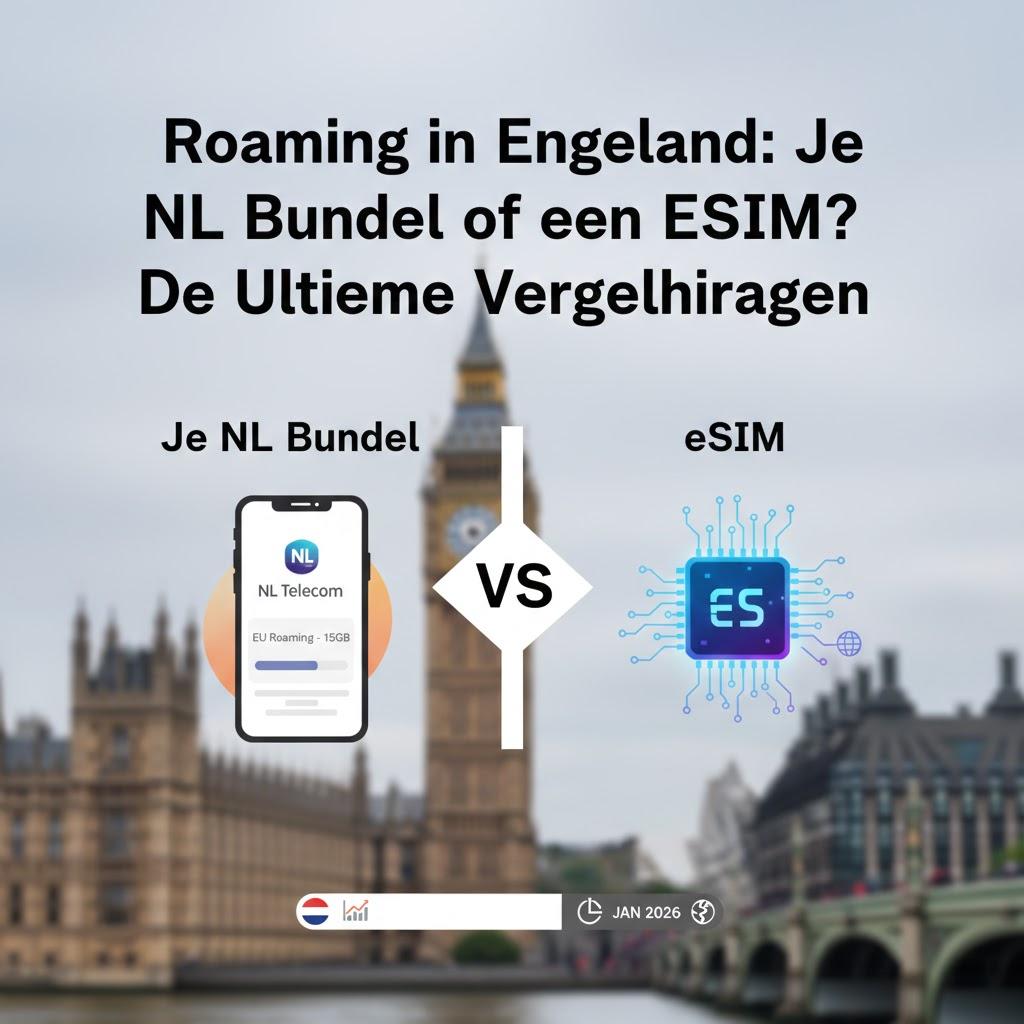 Roaming in Engeland: Je NL Bundel of een eSIM? De Ultieme Vergelijking