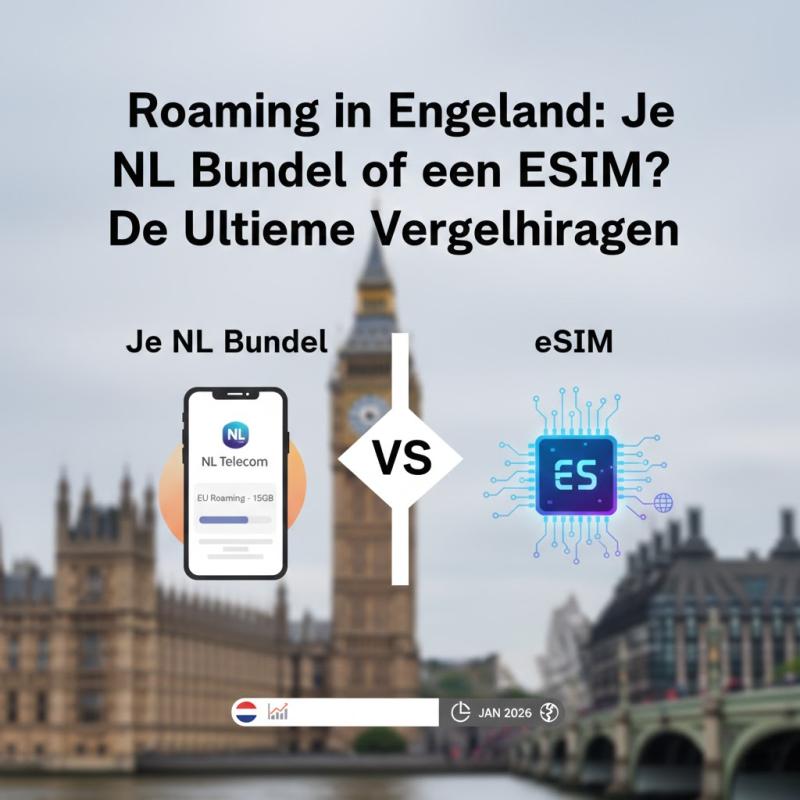 Roaming in Engeland: Je NL Bundel of een eSIM? De Ultieme Vergelijking