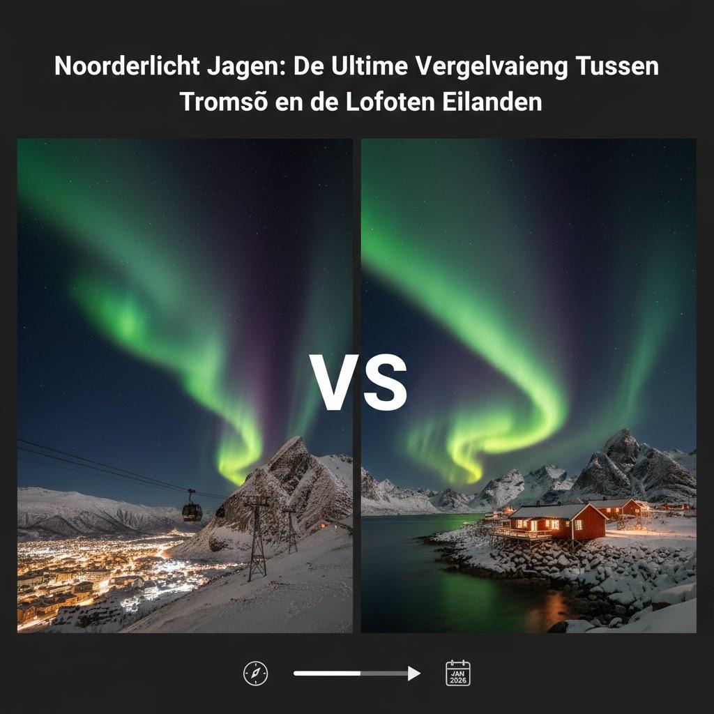 Noorderlicht Jagen: De Ultieme Vergelijking Tussen Tromsø en de Lofoten Eilanden