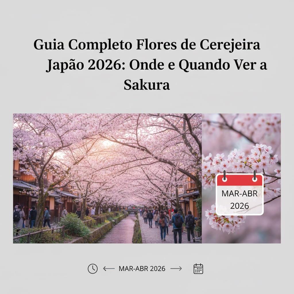 Guia Completo Flores de Cerejeira Japão 2026: Onde e Quando Ver a Sakura