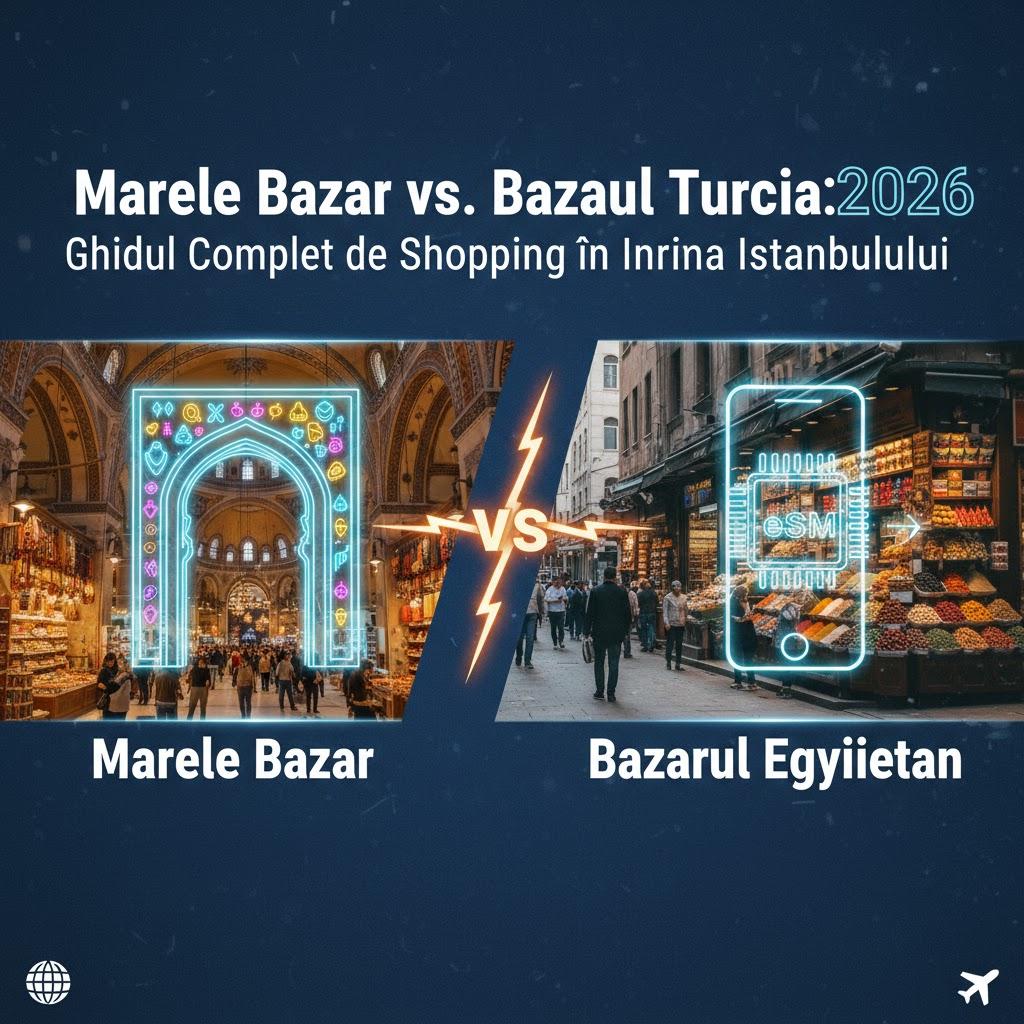 Marele Bazar vs. Bazarul Egiptean: Ghidul Complet de Shopping în Inima Istanbulului
