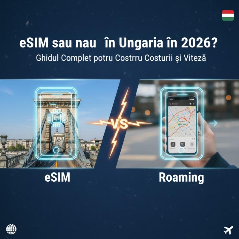 eSIM sau Roaming în Ungaria în 2026? Ghidul Complet pentru Costuri și Viteză