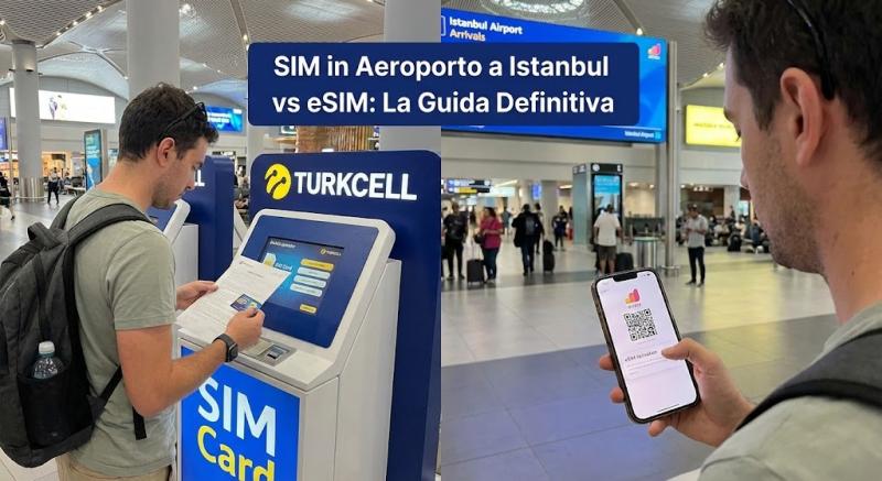 SIM in Aeroporto a Istanbul vs eSIM: La Guida Definitiva per Non Sbagliare