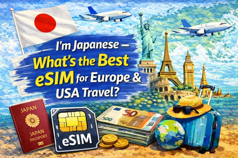 I’m Japanese – What’s the Best eSIM for Europe & USA Travel?