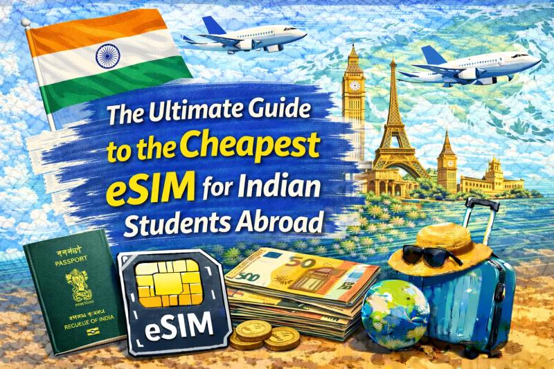 The Ultimate Guide to the Cheapest eSIM for Indian Students Abroad