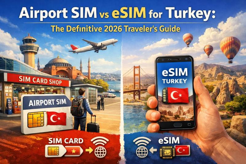 Airport SIM vs eSIM for Turkey: The Definitive 2026 Traveler's Guide