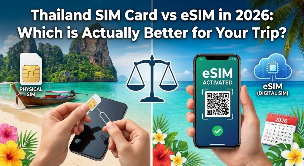 Thailand SIM Card vs eSIM in 2026: Which is Actually Better for Your Trip?