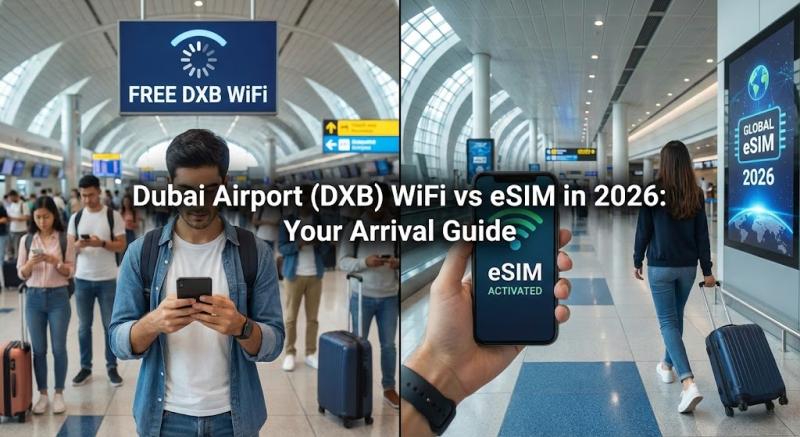 Dubai Airport (DXB) WiFi vs eSIM: The Ultimate 2026 Arrival Guide