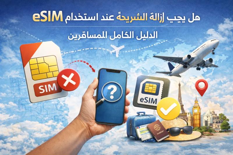 هل يجب إزالة الشريحة عند استخدام eSIM؟ الدليل الكامل للمسافرين