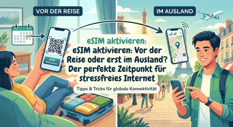 eSIM aktivieren: Vor der Reise oder erst im Ausland? Der perfekte Zeitpunkt für stressfreies Internet