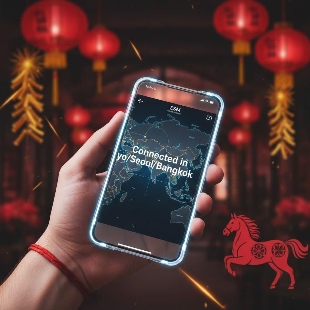 Guía Definitiva de eSIM para el Año Nuevo Lunar 2026 en Asia: Conexión Total