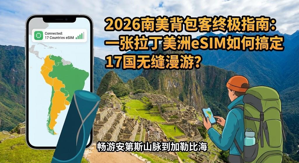 2026南美背包客终极指南：一张拉丁美洲eSIM如何搞定17国无缝漫游？