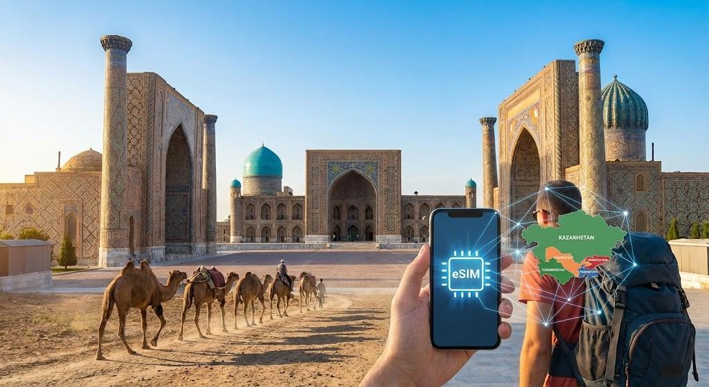 2026中亚五国eSIM终极指南：一张卡畅游丝路，告别换卡烦恼