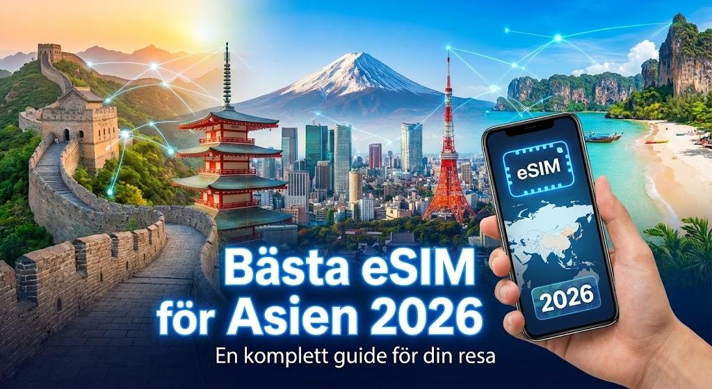 Bästa eSIM för Asien 2026: En komplett guide för din resa