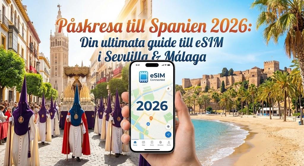 Påskresa till Spanien 2026: Din ultimata guide till eSIM i Sevilla & Málaga
