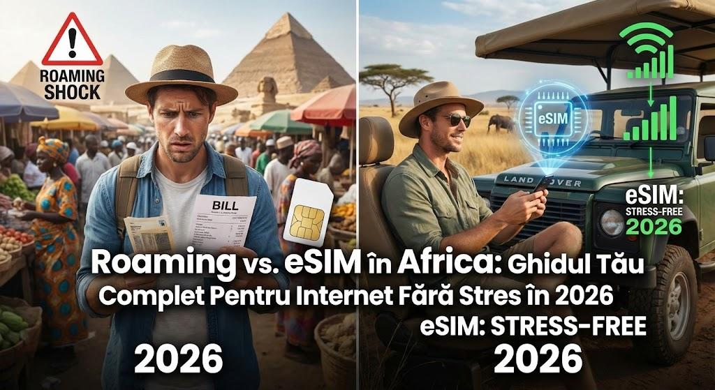 Roaming vs. eSIM în Africa: Ghidul Tău Complet Pentru Internet Fără Stres în 2026
