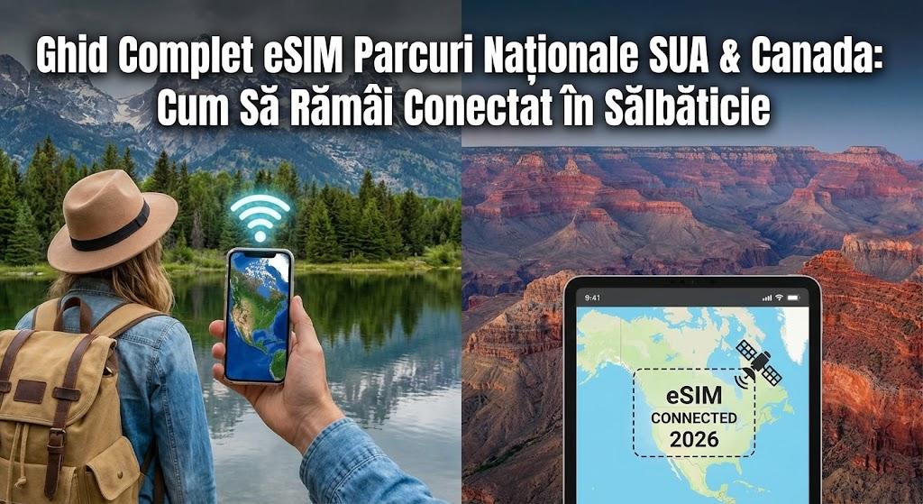 Ghid Complet eSIM Parcuri Naționale SUA & Canada: Cum Să Rămâi Conectat în Sălbăticie