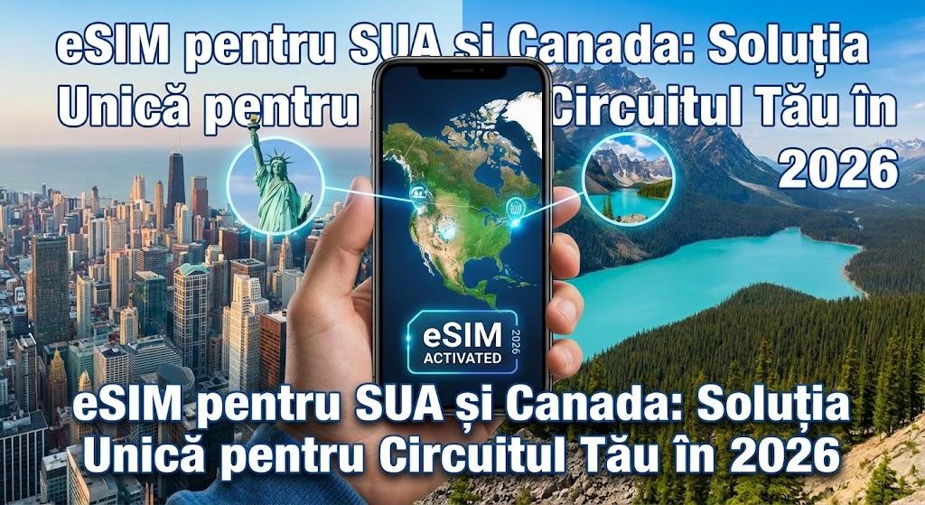 eSIM pentru SUA și Canada: Soluția Unică pentru Circuitul Tău în 2026