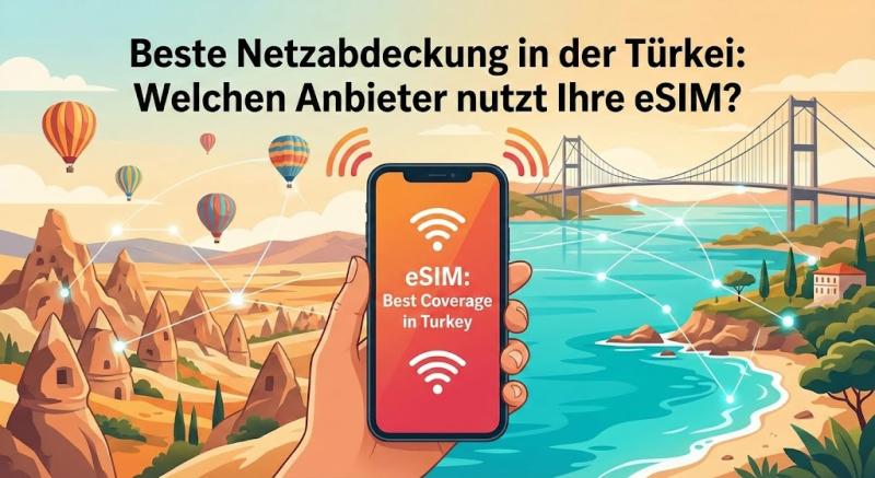 Beste Netzabdeckung in der Türkei: Welchen Anbieter nutzt Ihre eSIM?