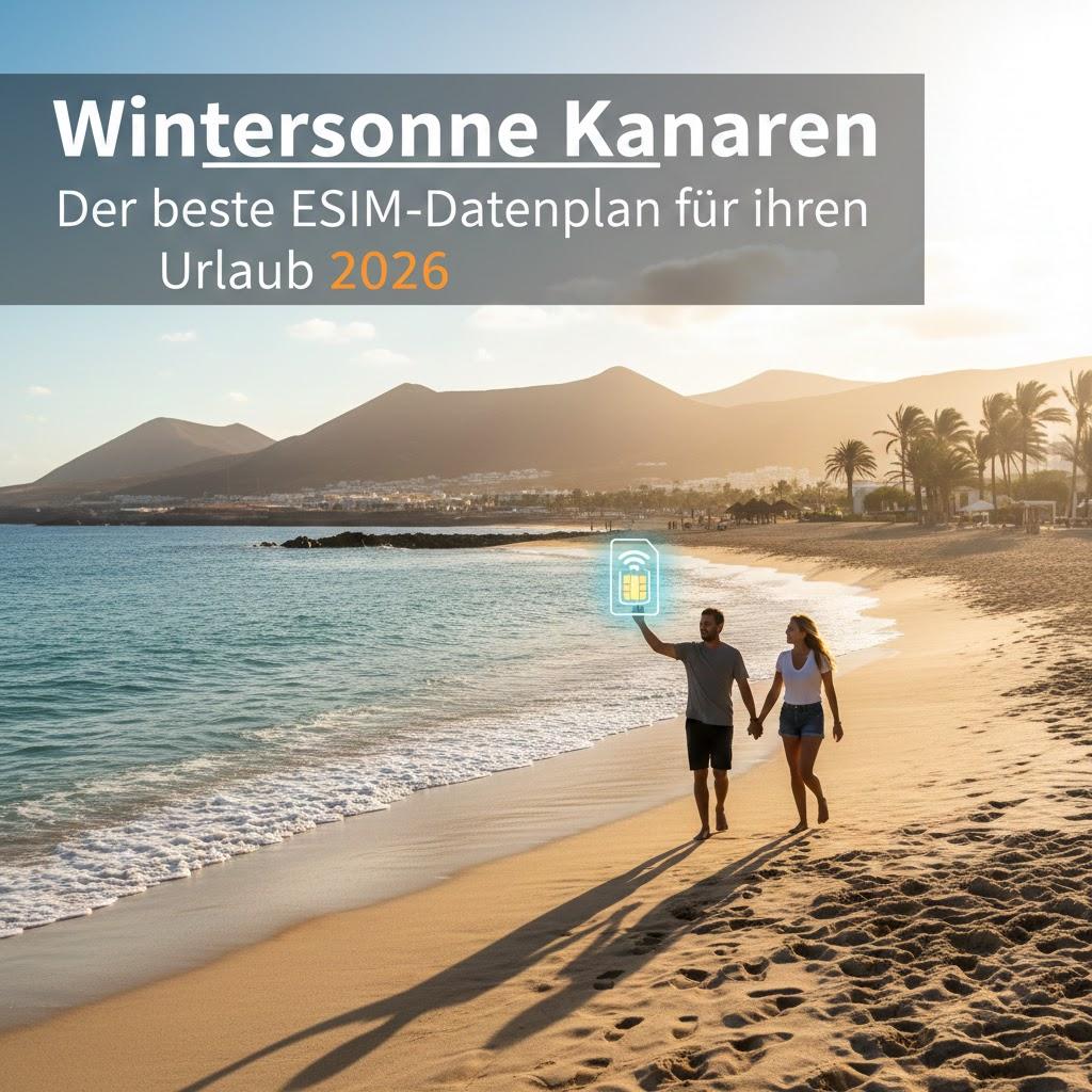 Wintersonne Kanaren: Der beste eSIM-Datenplan für Ihren Urlaub 2026