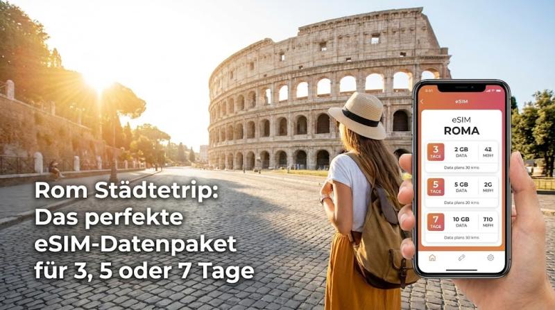Rom Städtetrip: Das perfekte eSIM-Datenpaket für 3, 5 oder 7 Tage